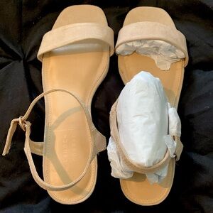 Adorable Lauren Conrad low heal, size 8.5 women’s shoe. New! In beige suede.